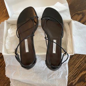 Emme Parsons String in Black Nappa - NWT